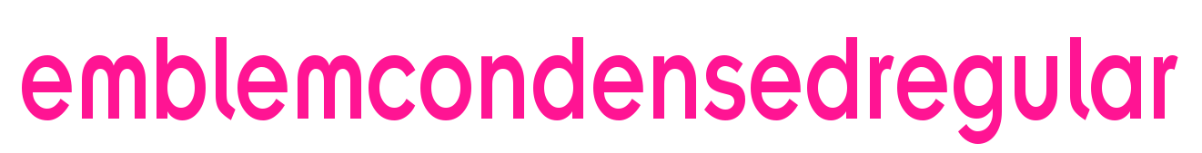 emblemcondensedregular