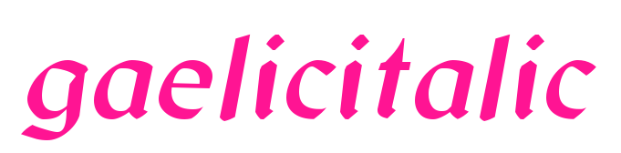 gaelicitalic预览图片