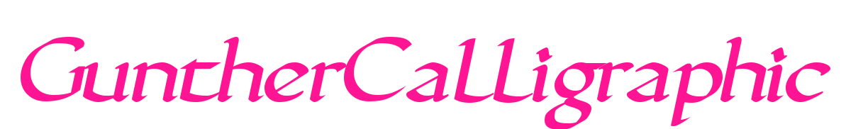 GuntherCalligraphic预览图片