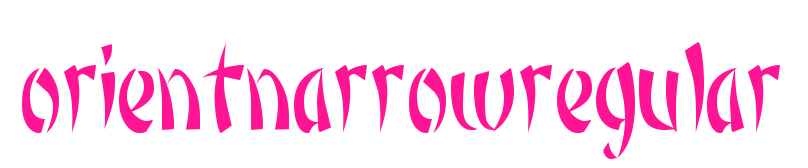 orientnarrowregular预览图片