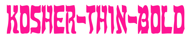 Kosher-Thin-Bold预览图片