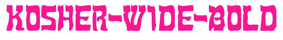 Kosher-Wide-Bold预览图片