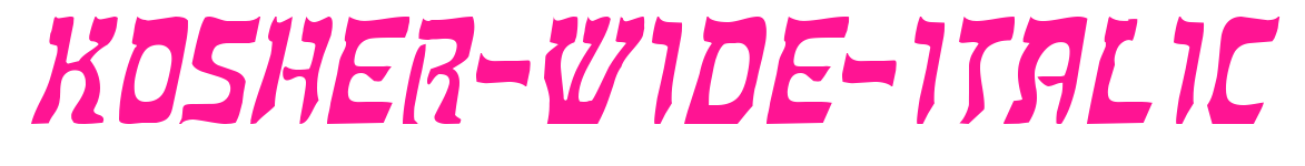 Kosher-Wide-Italic预览图片