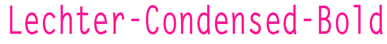 Lechter-Condensed-Bold预览图片