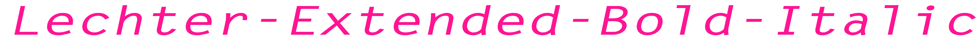 Lechter-Extended-Bold-Italic预览图片