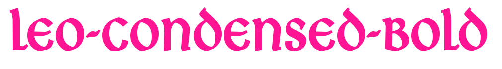 Leo-Condensed-Bold预览图片