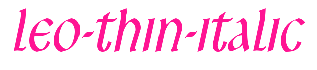 Leo-Thin-Italic