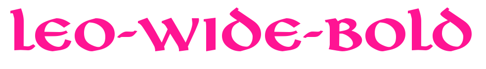 Leo-Wide-Bold预览图片