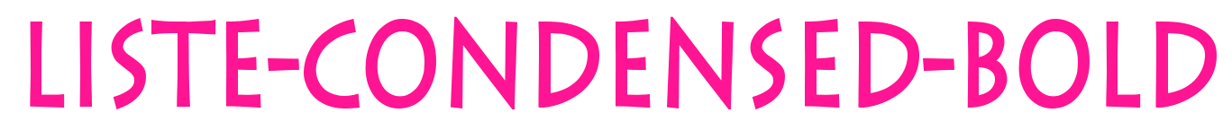 Liste-Condensed-Bold预览图片