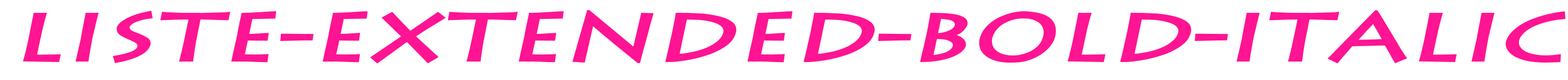 Liste-Extended-Bold-Italic预览图片
