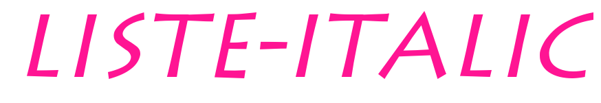 Liste-Italic预览图片