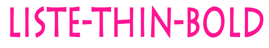 Liste-Thin-Bold预览图片