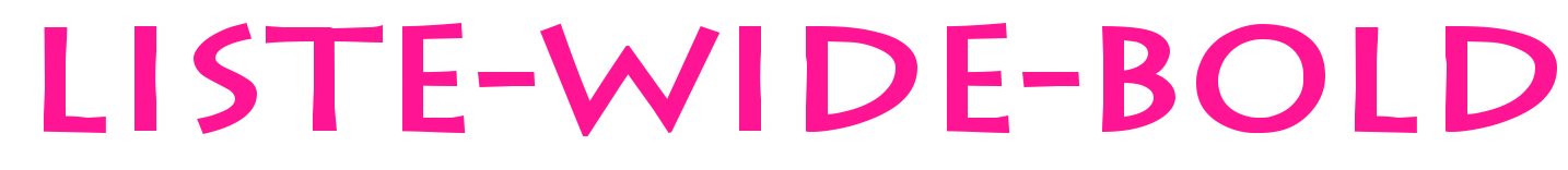 Liste-Wide-Bold预览图片