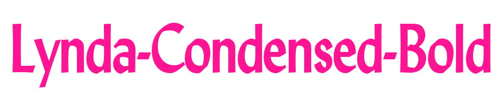 Lynda-Condensed-Bold预览图片