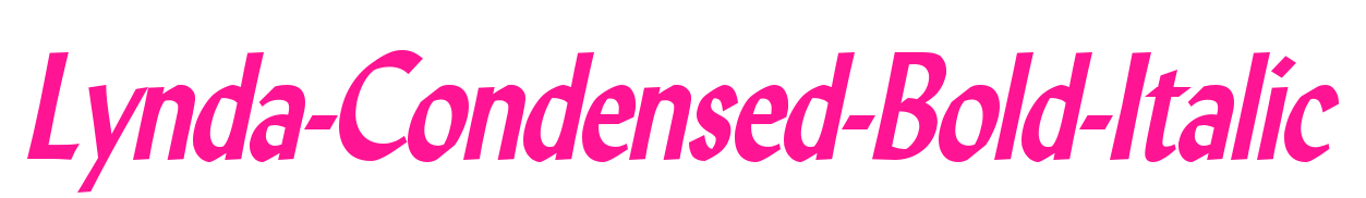 Lynda-Condensed-Bold-Italic预览图片