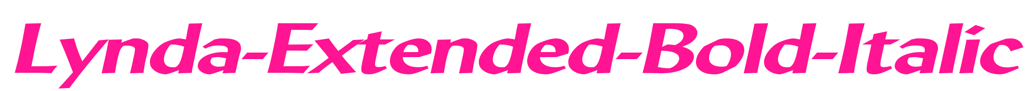 Lynda-Extended-Bold-Italic预览图片