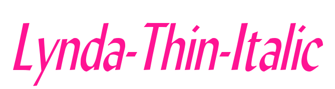 Lynda-Thin-Italic