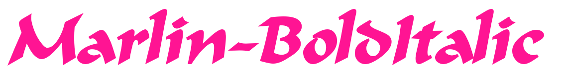 Marlin-BoldItalic预览图片