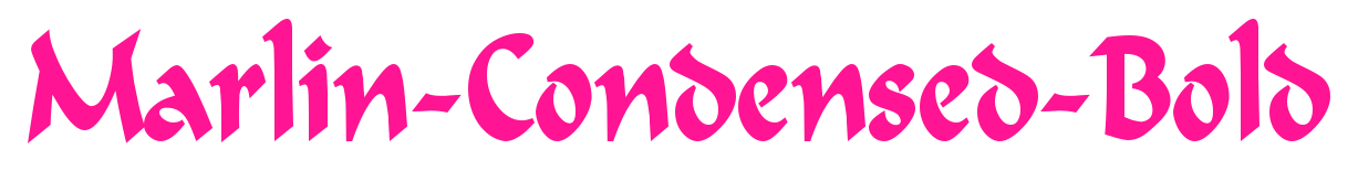 Marlin-Condensed-Bold预览图片