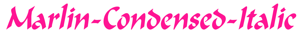 Marlin-Condensed-Italic预览图片