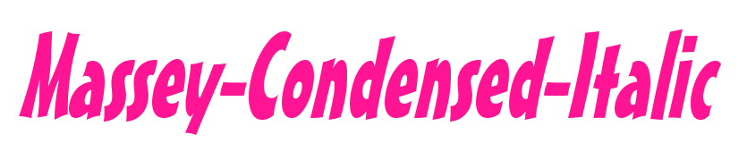 Massey-Condensed-Italic预览图片