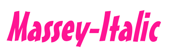 Massey-Italic预览图片