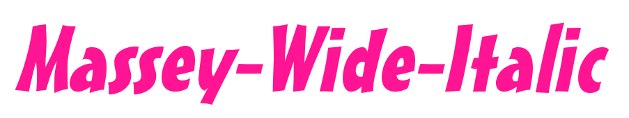 Massey-Wide-Italic预览图片