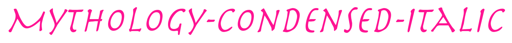Mythology-Condensed-Italic