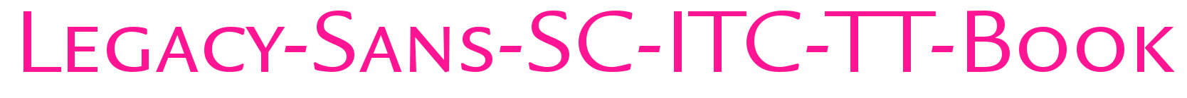 Legacy-Sans-SC-ITC-TT-Book预览图片