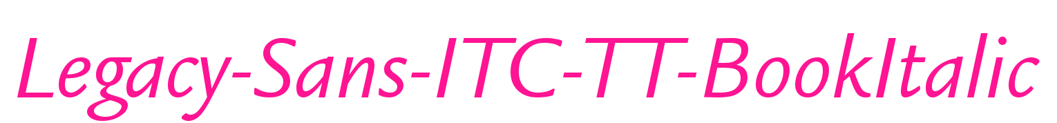 Legacy-Sans-ITC-TT-BookItalic预览图片