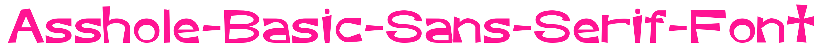 Asshole-Basic-Sans-Serif-Font预览图片