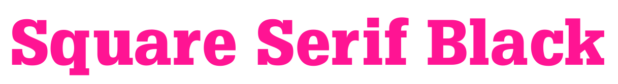 Square Serif Black预览图片
