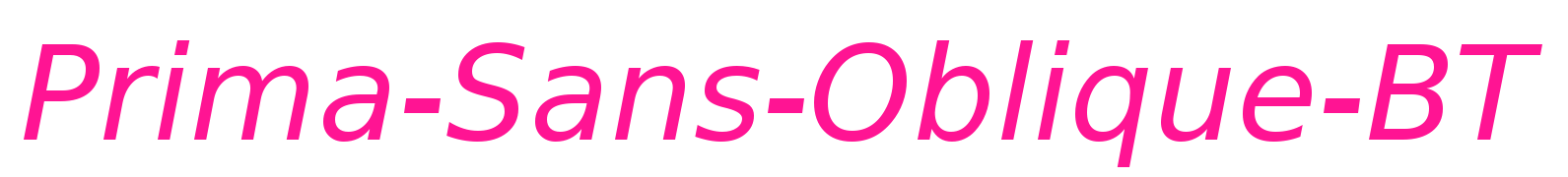Prima-Sans-Oblique-BT预览图片