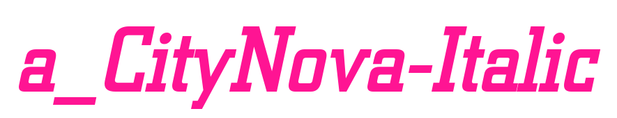 a_CityNova-Italic