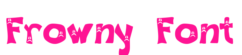 Frowny Font
