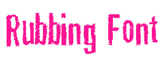 Rubbing Font预览图片