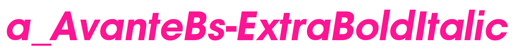 a_AvanteBs-ExtraBoldItalic预览图片