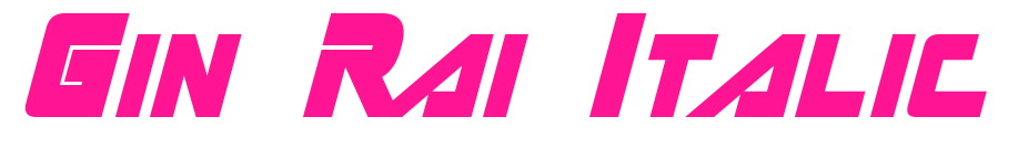 Gin Rai Italic