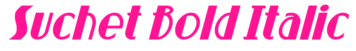 Suchet Bold Italic