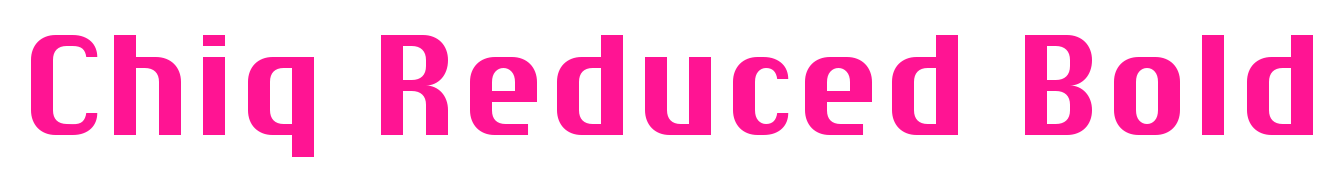 Chiq_Reduced_Bold预览图片