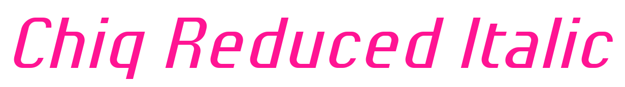 Chiq_Reduced_Italic预览图片