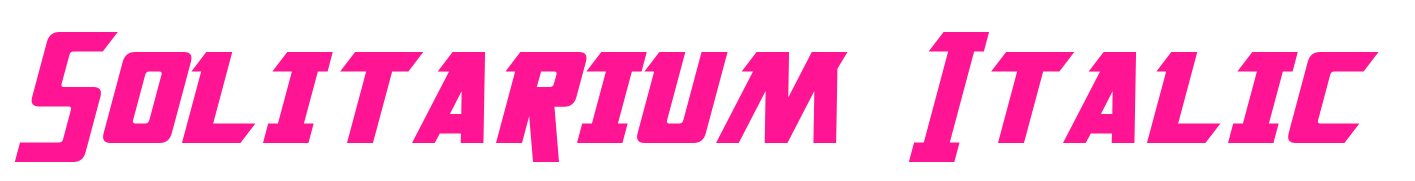 Solitarium Italic预览图片