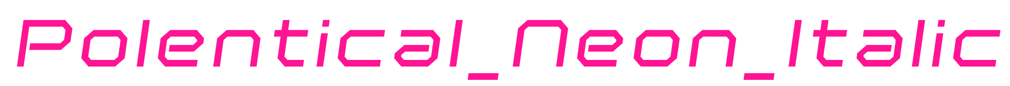 Polentical_Neon_Italic预览图片