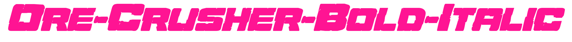 Ore-Crusher-Bold-Italic预览图片