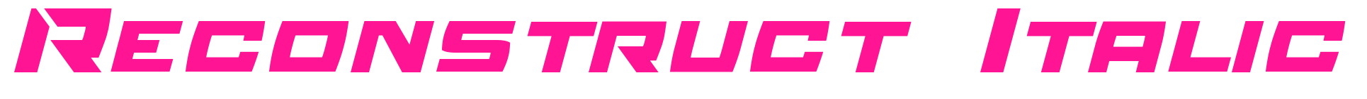 Reconstruct Italic
