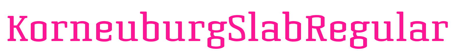 KorneuburgSlabRegular预览图片