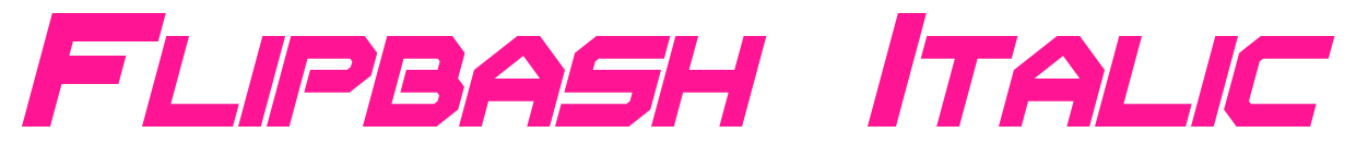 Flipbash Italic预览图片