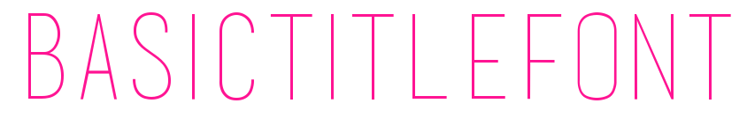 basictitlefont预览图片