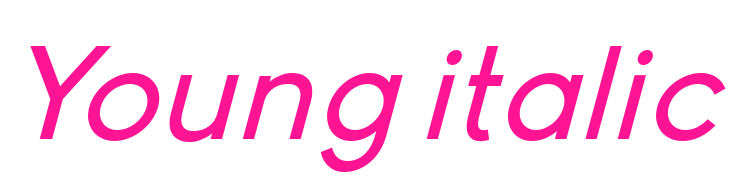 Young italic预览图片