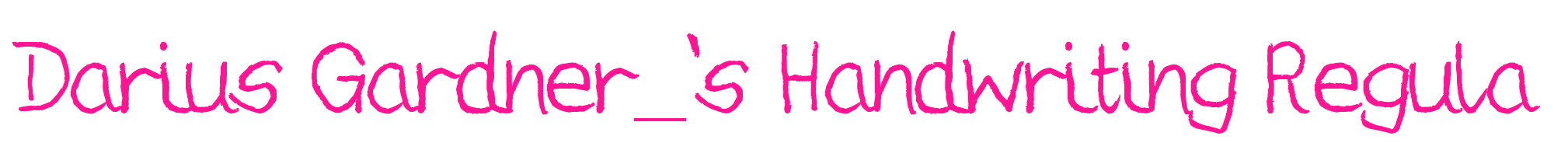 Darius Gardner_'s Handwriting Re预览图片